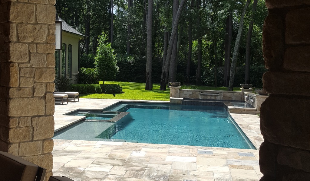 Small swimming pools can offer great places to rest and relax in your own backyard