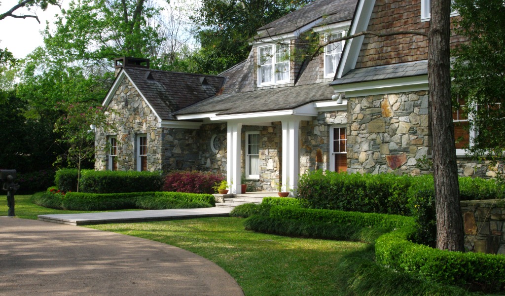 A residential landscape maintained by professional irrigation solutions.