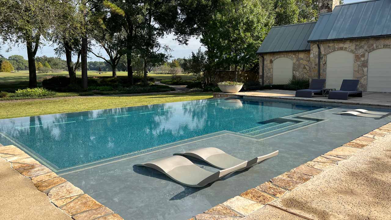 Country Poolside Panorama